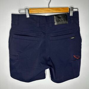 Sa1nt Works Lightweight Shortlength Motorcycle Short men’s size 30 Navy Blue